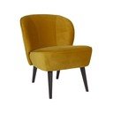 Geltonas krėslas WOOOD Sara