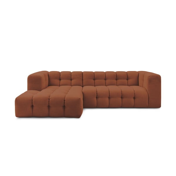 Kampinė sofa oranžinės spalvos Cloud – Bobochic Paris