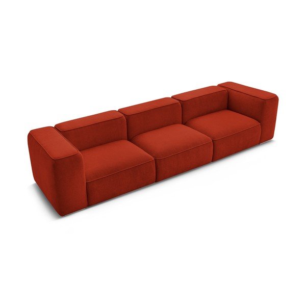 Sofa raudonos plytų spalvos 345 cm Zephyr – Bobochic Paris-image-4