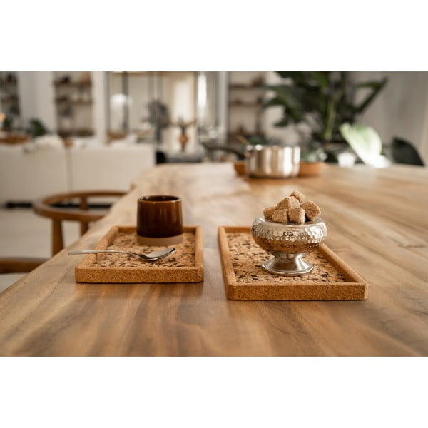 Padėklas iš kamštinio pluošto  14.5x22.5 cm Querco – ZicZac-image-1