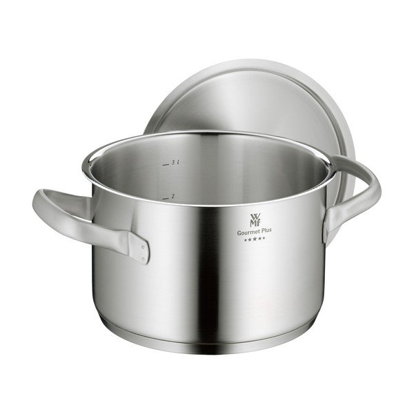 Nerūdijančio plieno puodas su dangčiu WMF Cromargan® Gourmet Plus, ⌀ 20 cm-image-4
