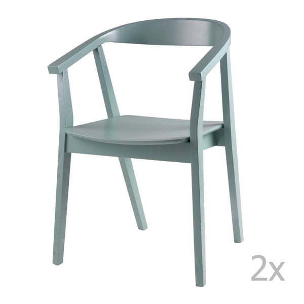2 mėtų spalvos valgomojo kėdžių rinkinys "sømcasa Donna