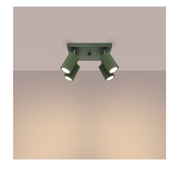 Žalios spalvos taškinis šviestuvas 25x25 cm Gleam – Sollux-image-2