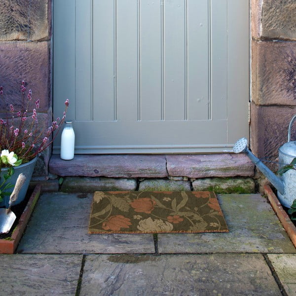 Iš kokoso pluošto grindų kilimėlis 60x90 cm William Morris Rose – Artsy Doormats-image-3