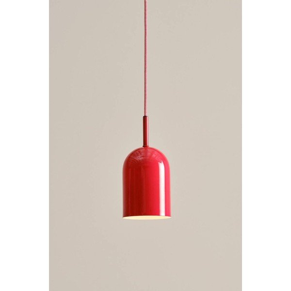 Raudonos spalvos iš metalo kabantis šviestuvas ø 10 cm Ara – Jotex-image-1