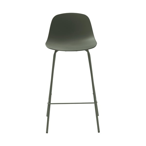 Chaki spalvos plastikinė baro kėdė 92,5 cm Whitby - Unique Furniture
