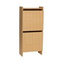 Natūralios spalvos atlenkiama spintelė batams iš ąžuolo 50x110x24 cm Forma – Hübsch