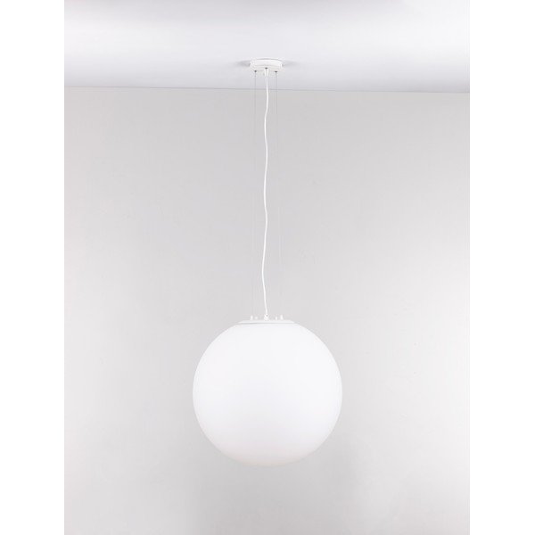 Baltos spalvos iš stiklo kabantis šviestuvas ø 50 cm Nevoso – Nova Luce-image-3