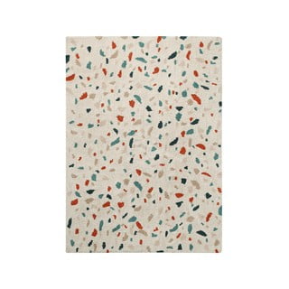 Skalbiamas/rankų darbo iš medvilnės kilimas kreminės spalvos 140x200 cm Terrazzo Marble – Lorena Canals