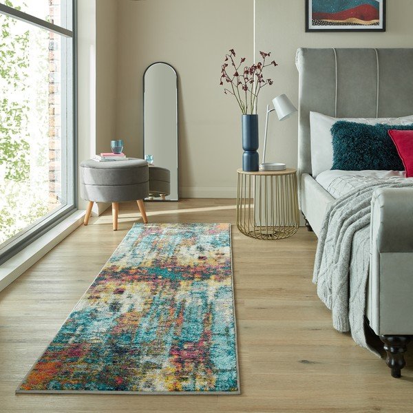 Rankų darbo kilimas 66x230 cm Spectrum Abstraction – Flair Rugs-image-1
