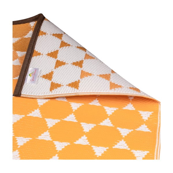 Oranžinis lauko kilimas Green Decore Hexagon, 90 x 150 cm-image-4