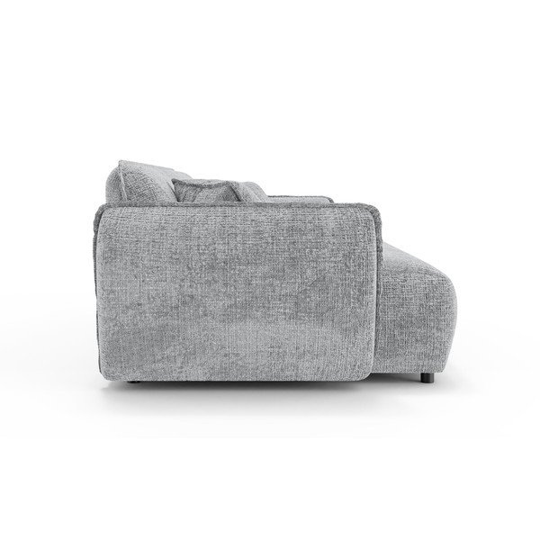 Šviesiai pilkos spalvos sofa iš šenilinio audinio 250 cm Nelia Big – Ropez-image-3