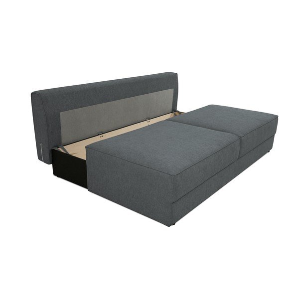 Tamsiai pilkos spalvos sulankstoma/su sandėliavimo vieta sofa 202 cm Dora – Scandic-image-4