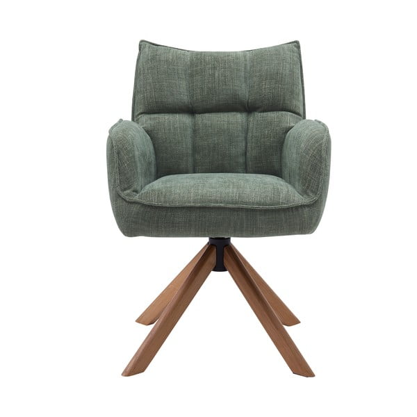 Žalios spalvos iš audinio valgomojo kėdžių komplektas 2 vnt. Marilla – Unique Furniture-image-1