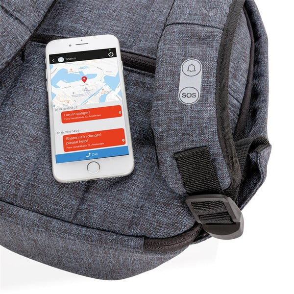 Mėlynai pilka moteriška kuprinė XD Design Elle Protective, 8 l-image-4