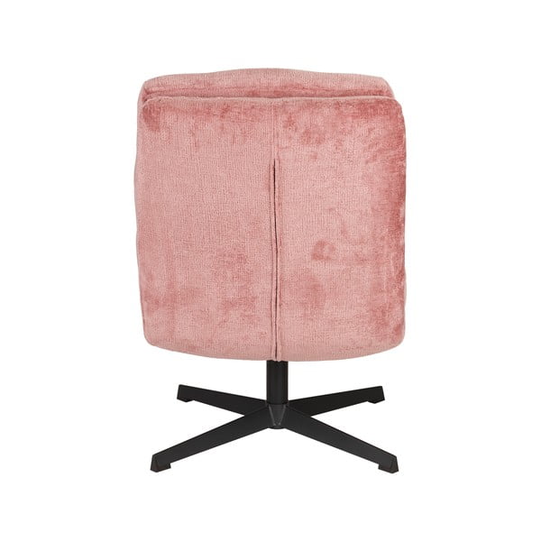 Rožinės spalvos pasukamas krėslas Kai – White Label-image-4