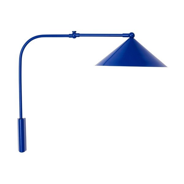 Mėlynos spalvos iš metalo sieninė lempa su kištuku Kasa – OYOY Living Design