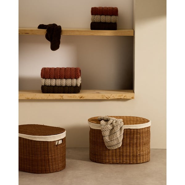 Iš rotango krepšiai 2 vnt. 50x36x32 cm Indali – Kave Home-image-1