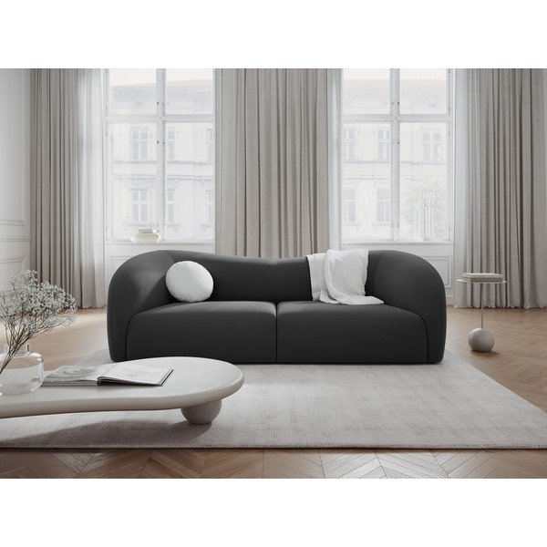 Sofa iš velveto pilkos spalvos 237 cm Santi – Interieurs 86-image-1