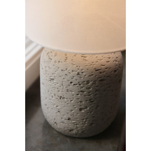 Pilkos spalvos stalinis šviestuvas (aukštis 33 cm) su tekstiliniu gaubtu Montagna – Markslöjd-image-3