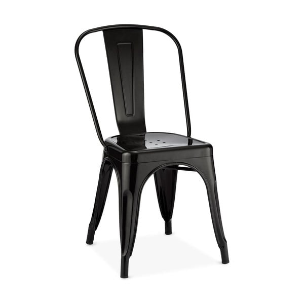 Valgomojo kėdės iš metalo juodos spalvos 2 vnt. Korona – Furnhouse