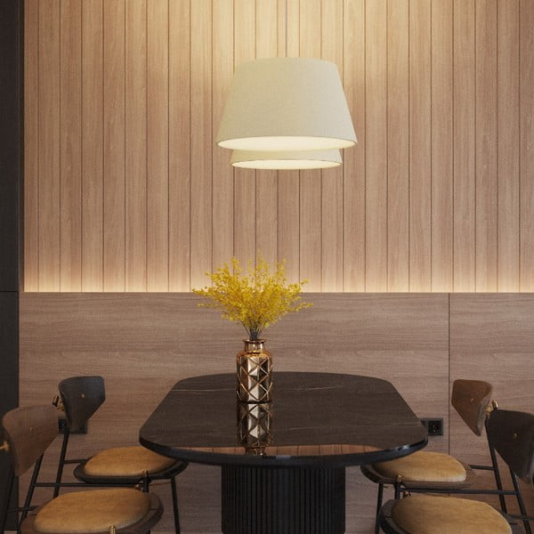 Baltas pakabinamas šviestuvas ø 45 cm Zafina - Sollux-image-4