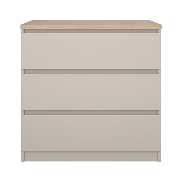 Kreminės spalvos šoninė spintelė 77x76x50 cm Naia – Tvilum-image-2