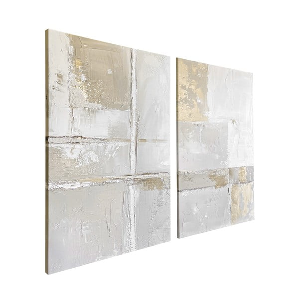 Paveikslai su rankomis tapytais elementais rinkinyje 2 vnt. 50x70 cm Sail – Styler-image-3