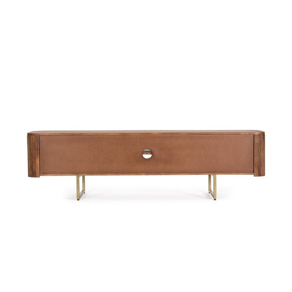 Natūralios spalvos iš mango masyvo TV spintelė 180x45x40 cm Vilas – Bizzotto-image-1