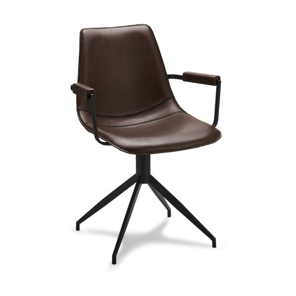 Valgomojo kėdės su pasukimo funkcija tamsiai rudos spalvos 2 vnt. Isabel – Furnhouse