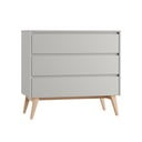 Žema vaikiška šoninė spintelė pilkos spalvos 100x52,5 cm Swing – Pinio