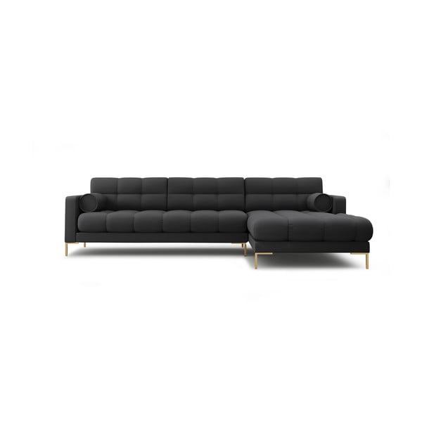 Kampinė sofa tamsiai pilkos spalvos (su dešiniuoju kampu) Bali – Cosmopolitan Design