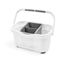 Baltos ir pilkos spalvos krepšys kriauklei Addis Caddy