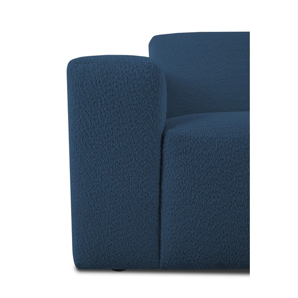 Iš boucle kampinė sofa tamsiai mėlynos spalvos („U“ formos) Roxy – Scandic-image-4