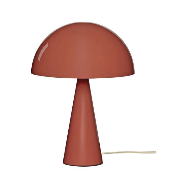 Raudonos spalvos stalinis šviestuvas (aukštis 34 cm) Mush – Hübsch