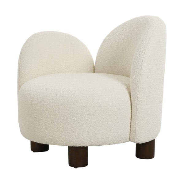 Krėslas baltos spalvos iš boucle Honolulu – House Nordic-image-1