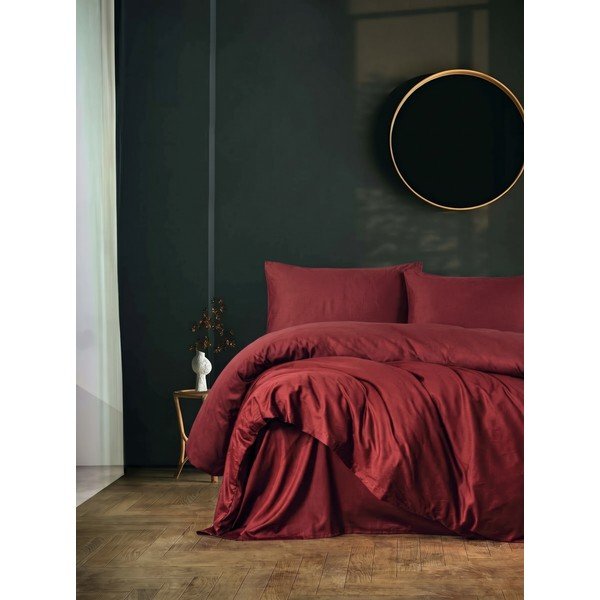 Bordo spalvos viengulė patalynė 200x140 cm Elegant  – Mijolnir-image-1