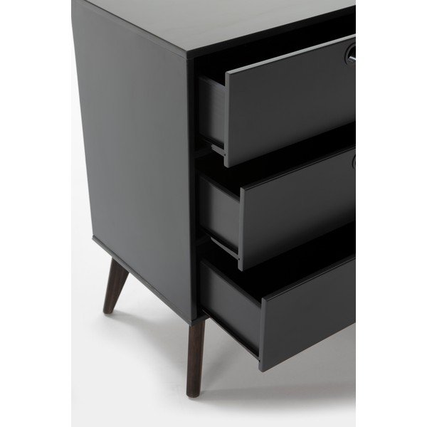 Antracito pilkos spalvos komoda Marckeric Kiara-image-1