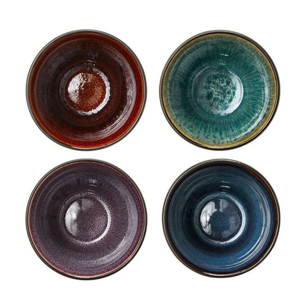 Juodos spalvos iš keramikos puodeliai 4 vnt. latte kavai 270 ml Gastro Black/Mix – Bitz-image-2