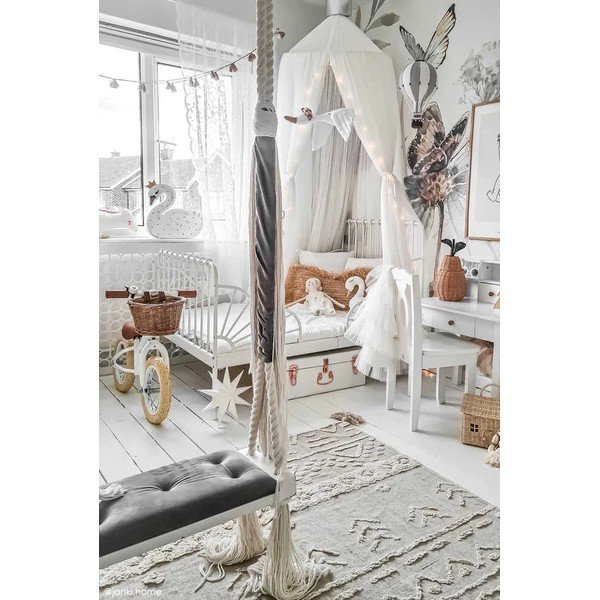 Skalbiamas/rankų darbo iš medvilnės kilimas šviesiai žalios spalvos 170x240 cm Tribu Olive – Lorena Canals-image-1