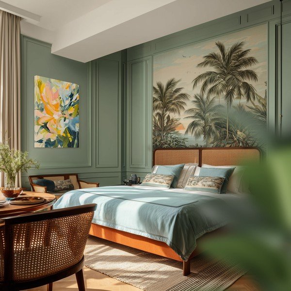 Spausdintas paveikslas tapyba ant drobės 70x100 cm Floral Gust – Styler-image-2