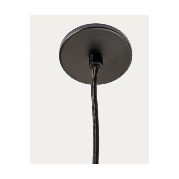 Juodos spalvos kabantis šviestuvas su metaliniu gaubtu Nuvira – Kave Home-image-2