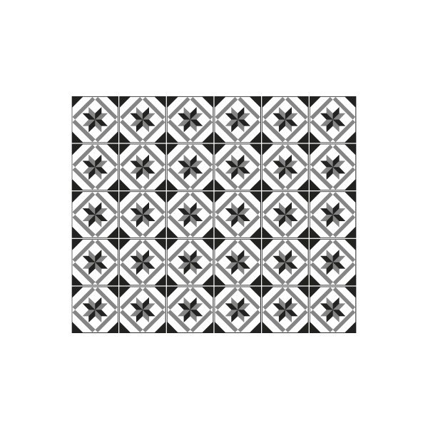 30 sieninių lipdukų rinkinys Ambiance Azulejos Lucida, 15 x 15 cm-image-2