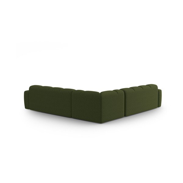 Kampinė sofa žalios spalvos Lisa – Micadoni Home-image-4