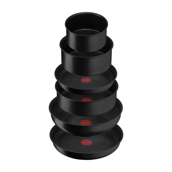 Iš aliuminio puodų rinkiniai 7 vnt. INGENIO Black stone L3998702 – Tefal-image-3