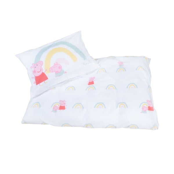 Iš medvilnės vaikiška patalynė vaikiškai lovai 100x135 cm Peppa Pig – Roba-image-3
