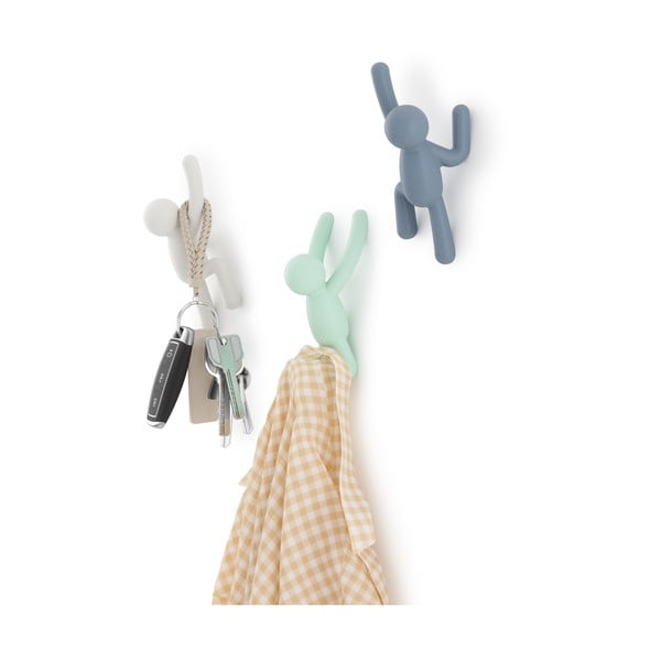 3 plastikinių kabliukų rinkinys Buddy - Umbra-image-3