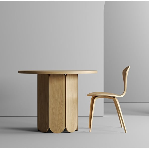 Ąžuolo dekoro valgomojo stalas Woodman Soft, ø 98 cm-image-1