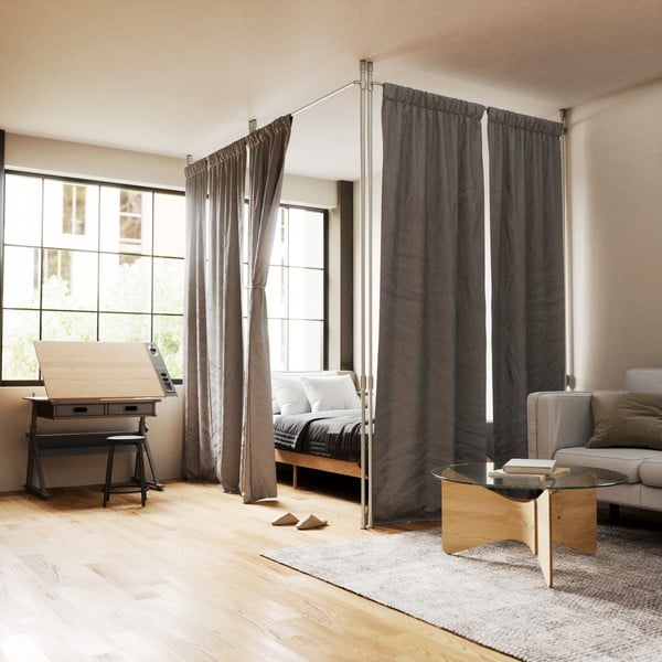 Sidabrinės spalvos iš plieno skirstomasis rėmas vyriams Anywhere – Umbra-image-1