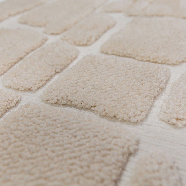 Kreminės spalvos kilimas 200x300 cm Esra Cobbled – Flair Rugs-image-2